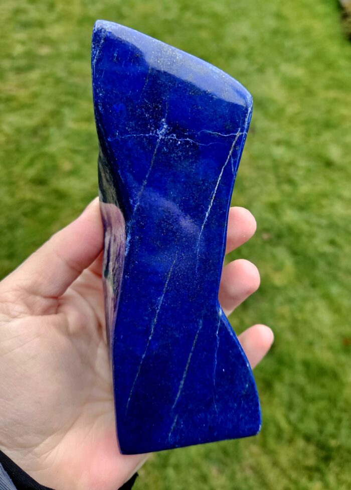 Lapis lazuli ZBIERKOVÝ leštený minerál FREE FORM 600g ( AFGANISTAN) – Obrázok 2
