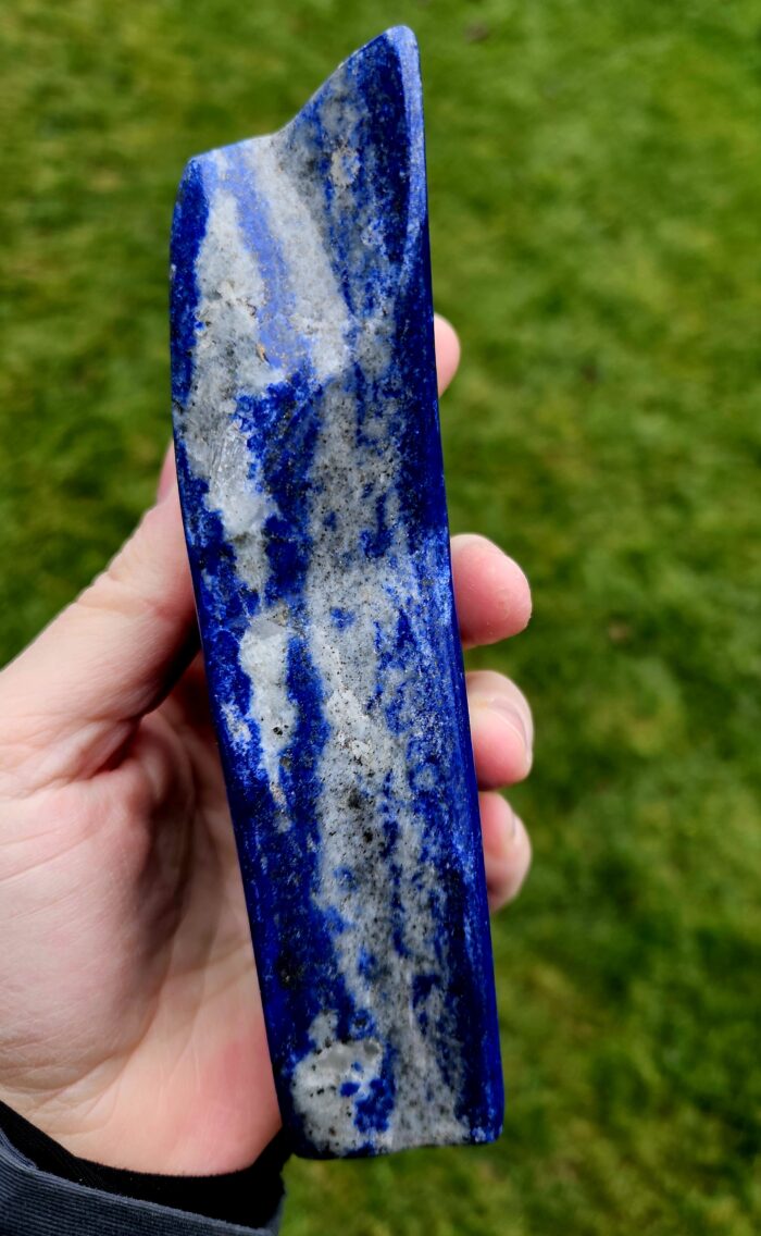 Lapis lazuli ZBIERKOVÝ leštený minerál FREE FORM 600g ( AFGANISTAN) – Obrázok 3