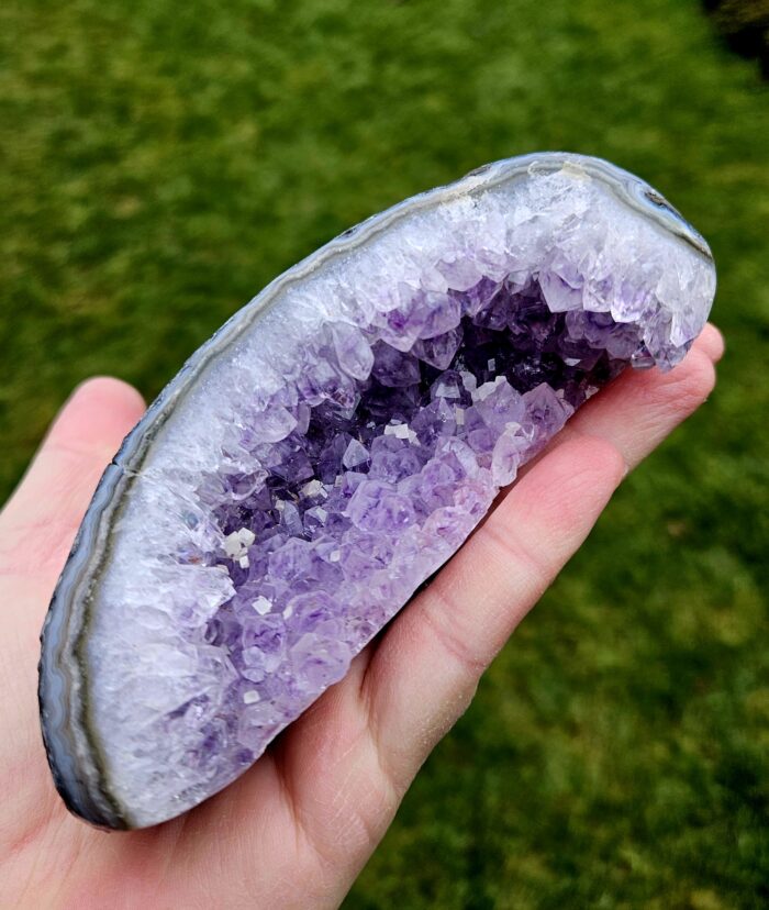 Ametyst s Kalcitom drúza Brazília – Obrázok 2