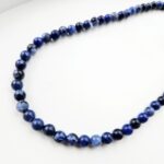 Sodalit náhrdelník 6mm – Obrázok 2