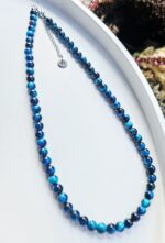 Tigrie oko MODRÉ 6mm náhrdelník