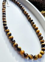 Tigrie oko 8mm náhrdelník – Obrázok 2