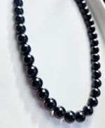 Turmalín čierny náhrdelník 8mm – Obrázok 2