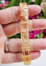 Citrín platničkový náramok kocky 10mm – Obrázok 4