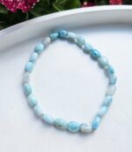 Larimar náramok fazuľkový