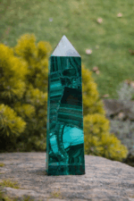 Malachit Obelisk 10cm  č.2