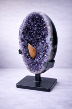 Ametyst s Kalcitom Exluzívna GEODA 950g URUGUAY zbierkový minerál – Obrázok 2