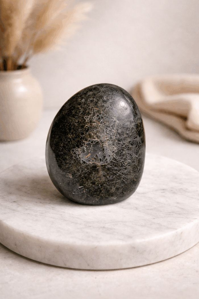 Turmalín čierny leštený FREE FORM 315g – Obrázok 2