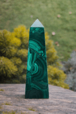 Malachit Obelisk 10cm  č.3 – Obrázok 3