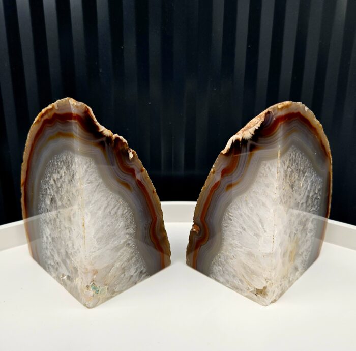 Achát šedý PÁR 1,2kg – Obrázok 2