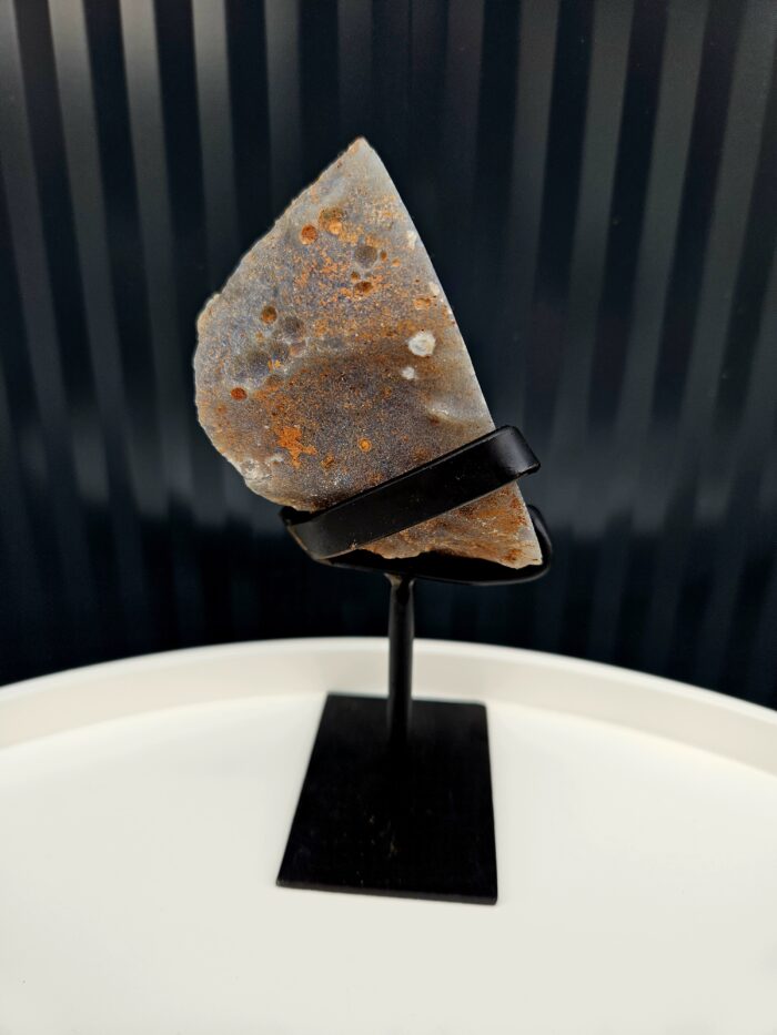 Achát GEODA na čiernom stojane č.2 – Obrázok 2
