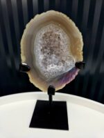 Achát GEODA na čienrom stojane č.5
