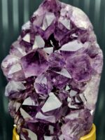 Ametyst drúza na zlatom stojane 1,57kg – Obrázok 2