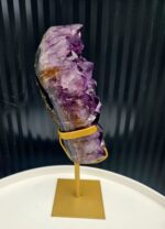 Ametyst drúza na zlatom stojane 1,57kg – Obrázok 4
