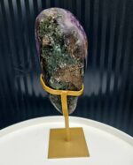 Ametyst drúza na zlatom stojane 1,57kg – Obrázok 5