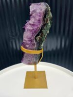Ametyst drúza na zlatom stojane 1,57kg – Obrázok 6