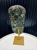 Ametyst drúza na zlatom stojane 1,26kg – Obrázok 4