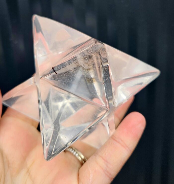 Krištáľová MERKABA 6cm – Obrázok 2