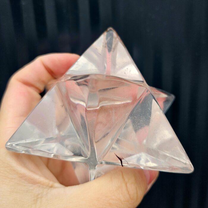 Krištáľová MERKABA 6cm – Obrázok 3