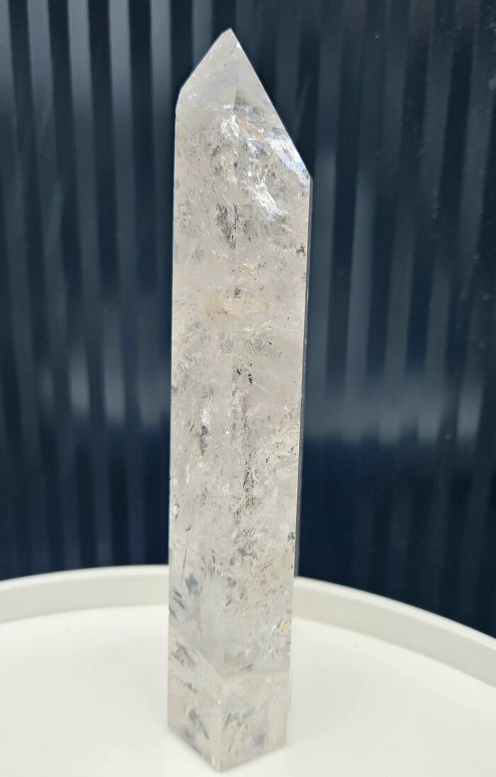 Krištáľ obelisk / generátor : 950g / 21,5cm – Obrázok 5