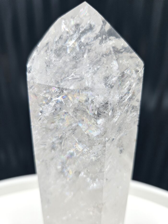 Krištáľ obelisk / generátor : 590g / 17cm – Obrázok 2