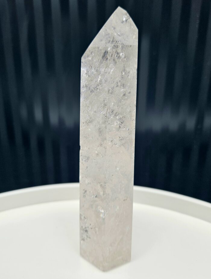 Krištáľ obelisk / generátor : 590g / 17cm – Obrázok 3
