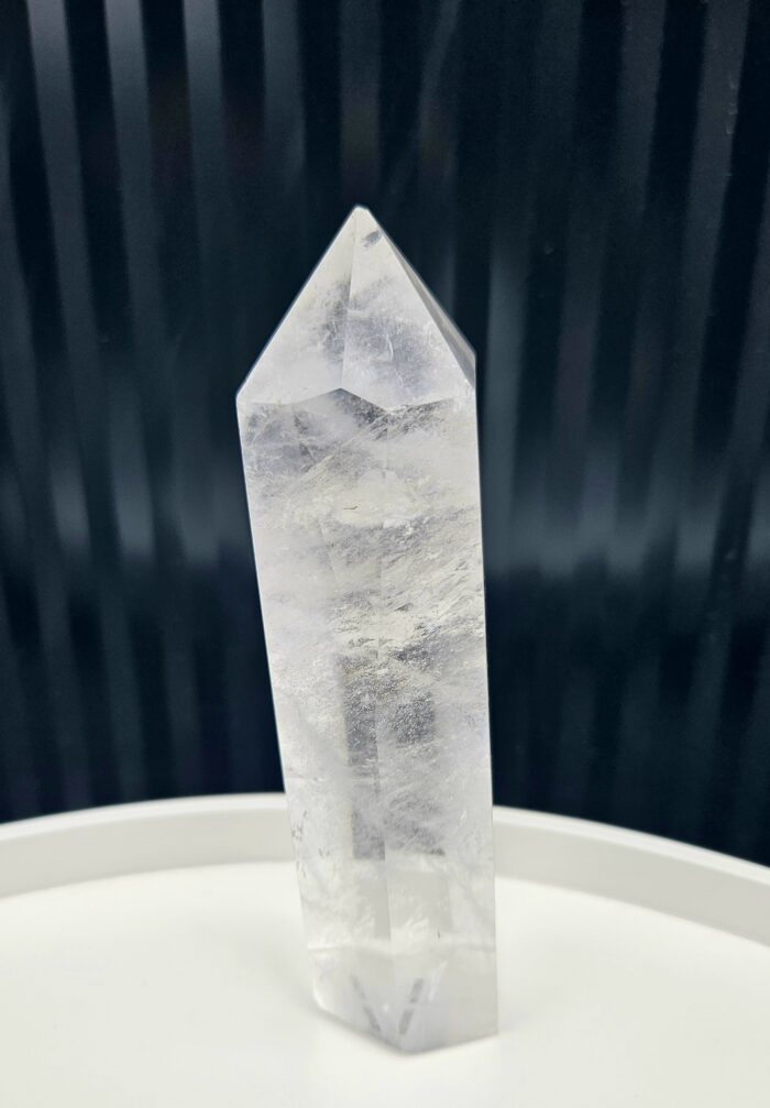 Krištáľ obelisk / generátor : 480g / 15,0cm – Obrázok 2