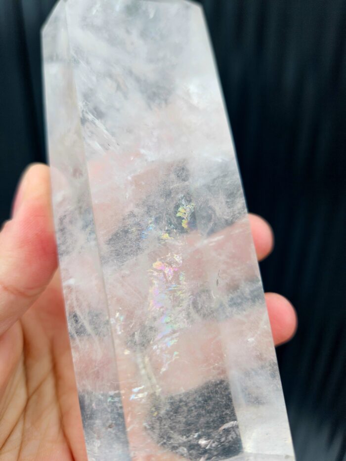 Krištáľ obelisk / generátor : 480g / 15,0cm – Obrázok 5