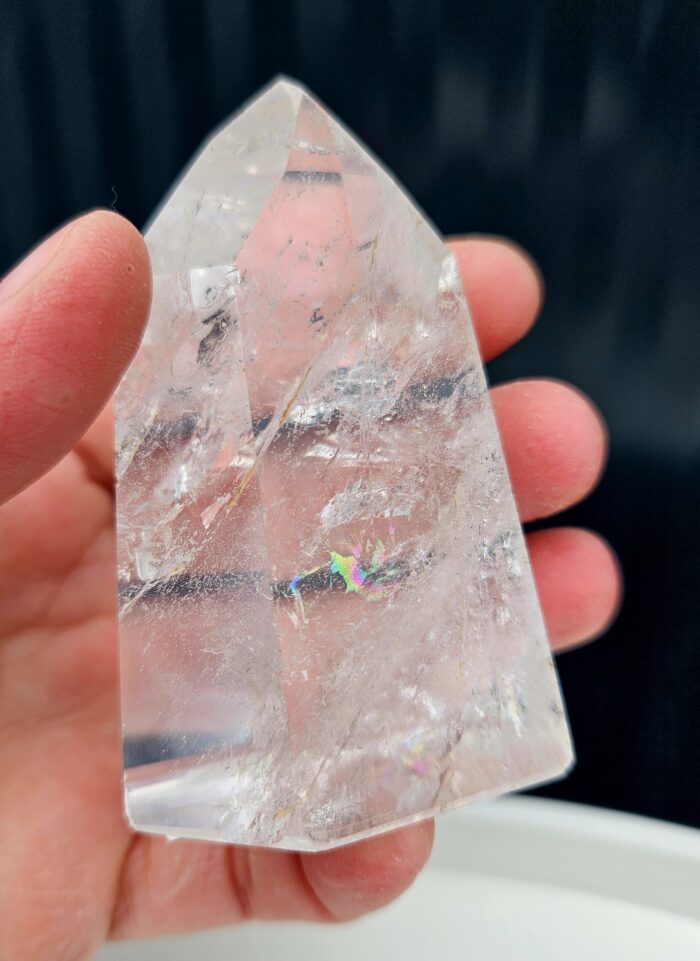 Krištáľ obelisk / generátor : 150g / 8,0cm – Obrázok 3