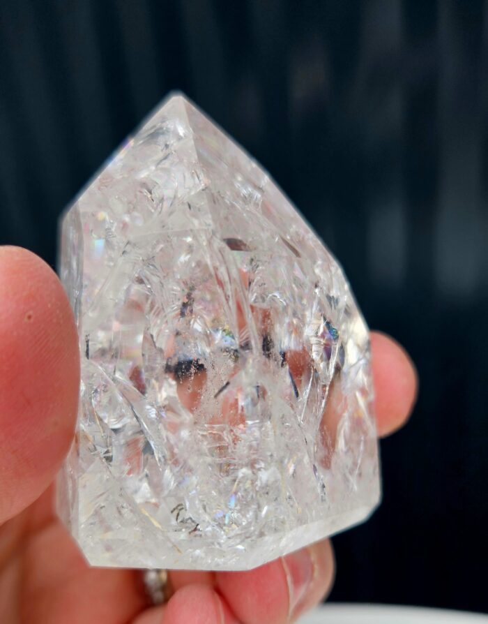 Krištáľ obelisk / generátor : 120g / 6,0cm – Obrázok 3