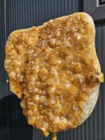 Luxusná Citrínová drúza na zlatom stojane 95cm  / 14,8kg – Obrázok 5