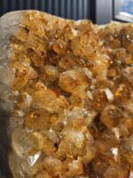 Luxusná Citrínová drúza na zlatom stojane 95cm  / 14,8kg – Obrázok 6