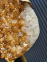 Luxusná Citrínová drúza na zlatom stojane 95cm  / 14,8kg – Obrázok 7