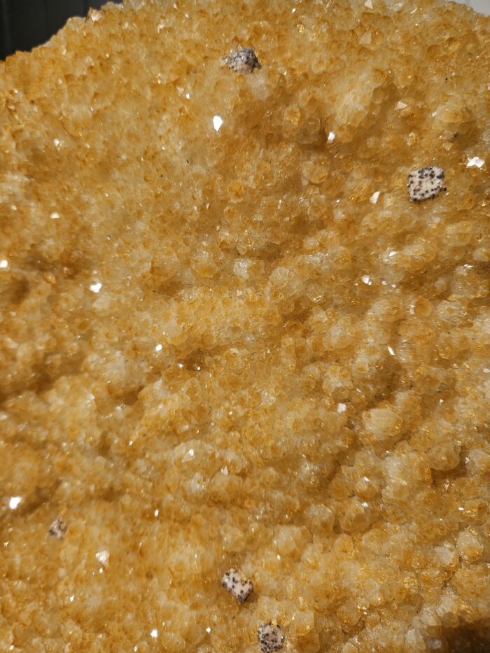 Luxusná Citrínová drúza na zlatom stojane 96cm  / 16,8kg – Obrázok 3