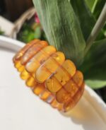 Jantár náramok platničkový 25x10mm  č.1 – Obrázok 2