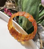 Jantár náramok platničkový 25x10mm  č.2 – Obrázok 2