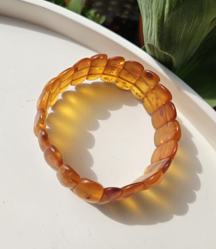 Jantár náramok platničkový 25x10mm  č.2 – Obrázok 3