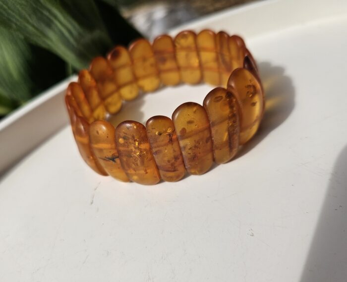 Jantár náramok platničkový 25x10mm  č.2 – Obrázok 4