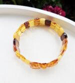 Jantár náramok platničkový MOTÝĽ – Obrázok 3