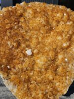 Citrín drúza na zlatom stojane 1812g – Obrázok 4