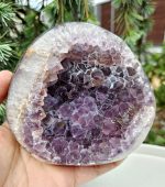 Ametyst drúza s kalcitom 0,578kg – Obrázok 2