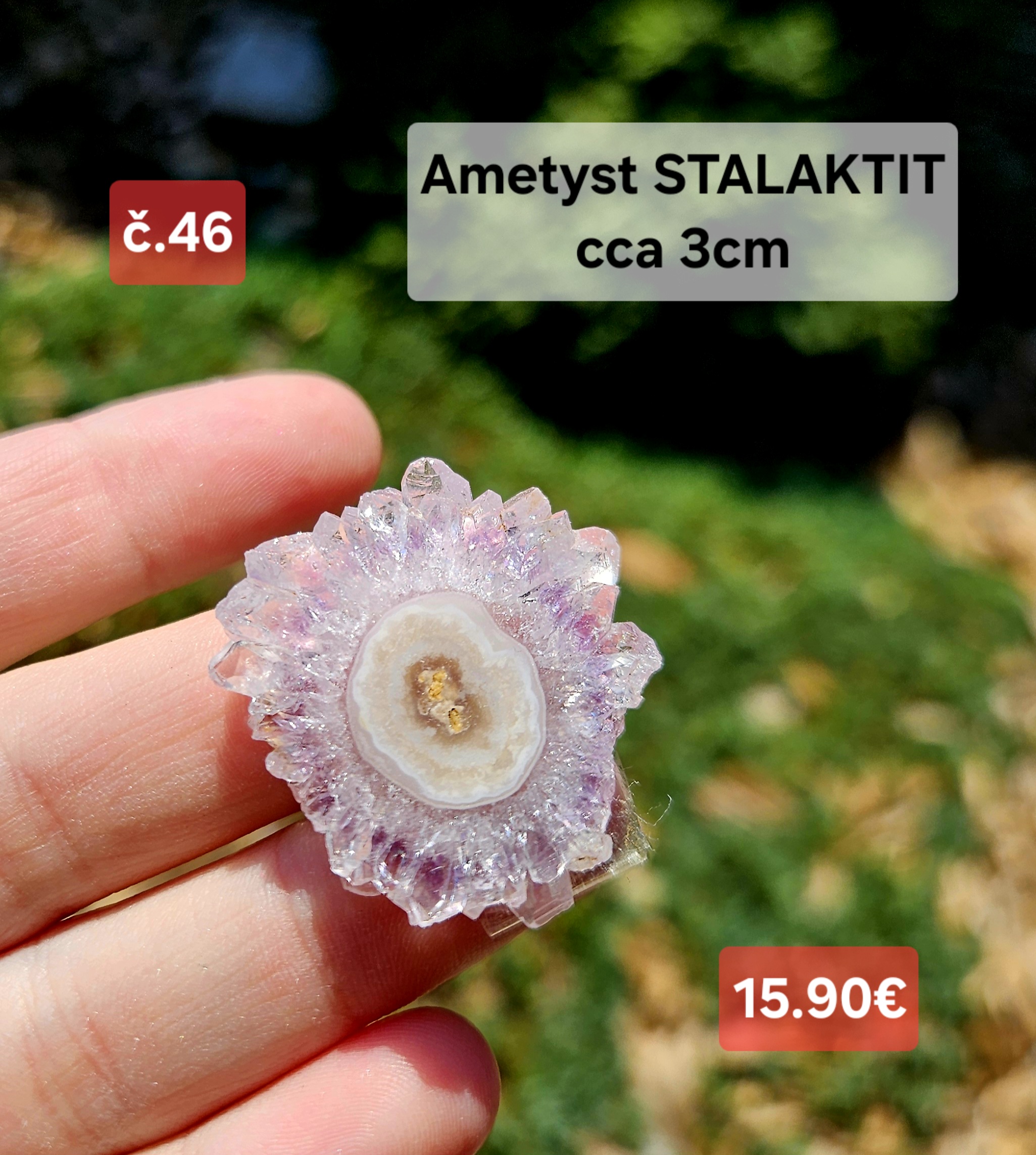 Ametyst stalaktit č.46