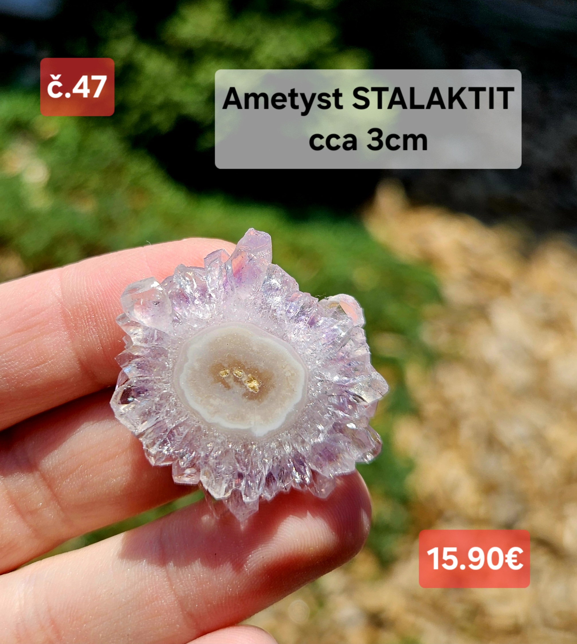 Ametyst stalaktit č.47