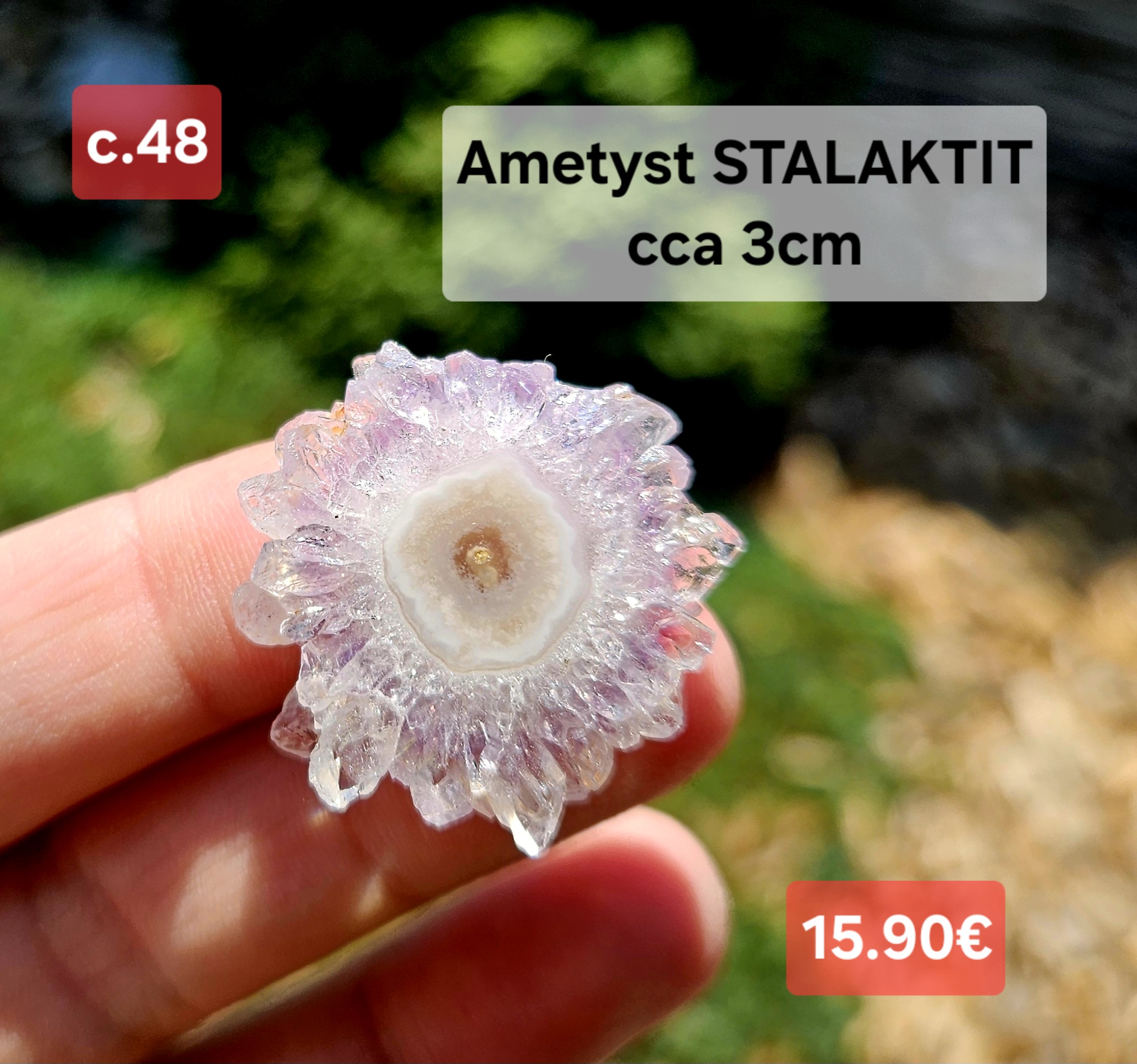 Ametyst stalaktit č.48